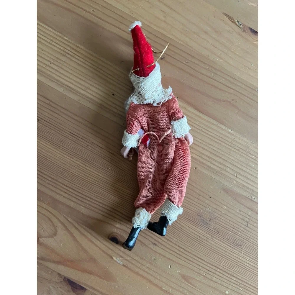 Handmade Vintage Whimsical Santa Claus Christmas Ornament 7